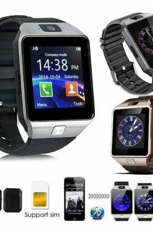 DZ09 Bluetooth Smartwatch,Touchscreen Wrist Smart Phone Watch Sports Fitness Tracker with SIM SD Card Slot Camera (black)