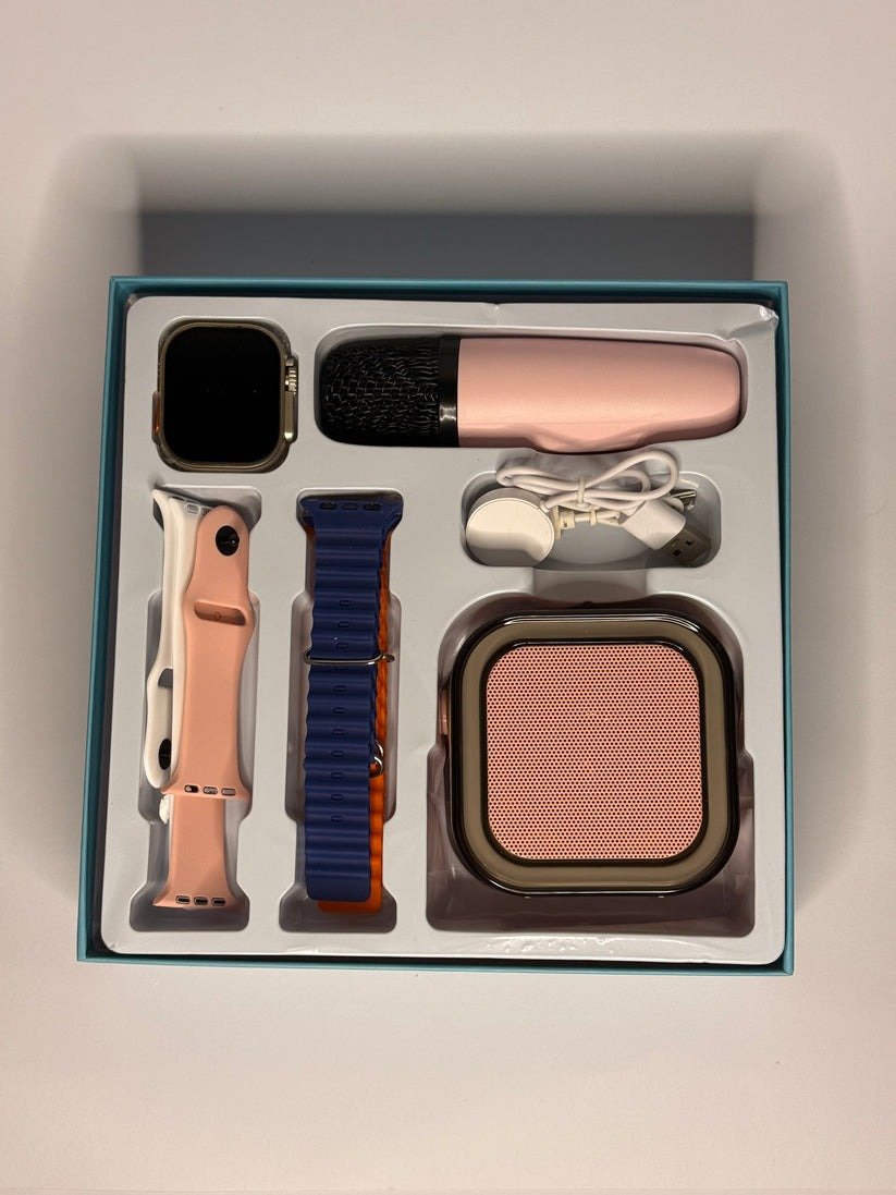 Crown K12 Watch & Speaker Set - Best Quality Speaker Set & Watch Set | Watch with Karaoke Speaker | Watch with 4 Multiple Random Color Straps - Image 6