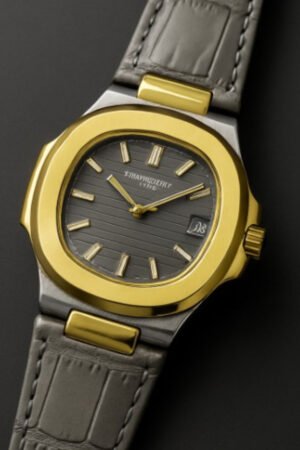 Patek Philippe Nautilus 8044 â€“ Grey Gold Tone | 3ATM Water Resistant Luxury Watch Without Box