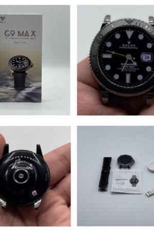 G9 Max Smartwatch With Amoled Display | Best Quality Smart Watch - Rolex Style Smart Watch - G9 Max Smart Watch For Men & Boys - Black Color Smart Watch