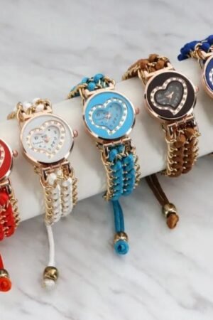 Girl Stainless Steel Bracelet Stylish Watch (without Box)