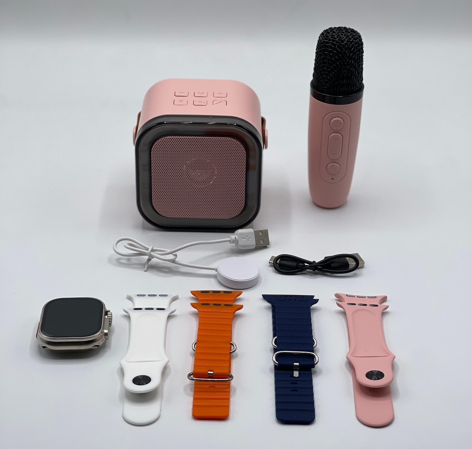 Crown K12 Watch & Speaker Set - Best Quality Speaker Set & Watch Set | Watch with Karaoke Speaker | Watch with 4 Multiple Random Color Straps - Image 3