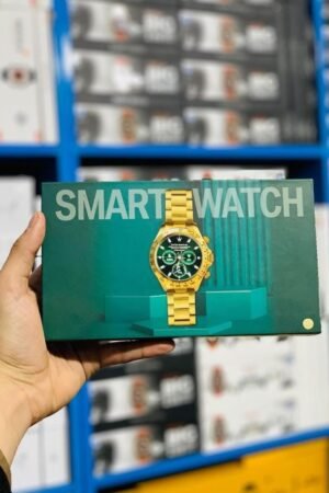 Bcd-49 Round dail smart watch Gold chain straps